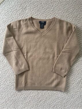 BCBG Women’s V-Neck Sweater in Camel